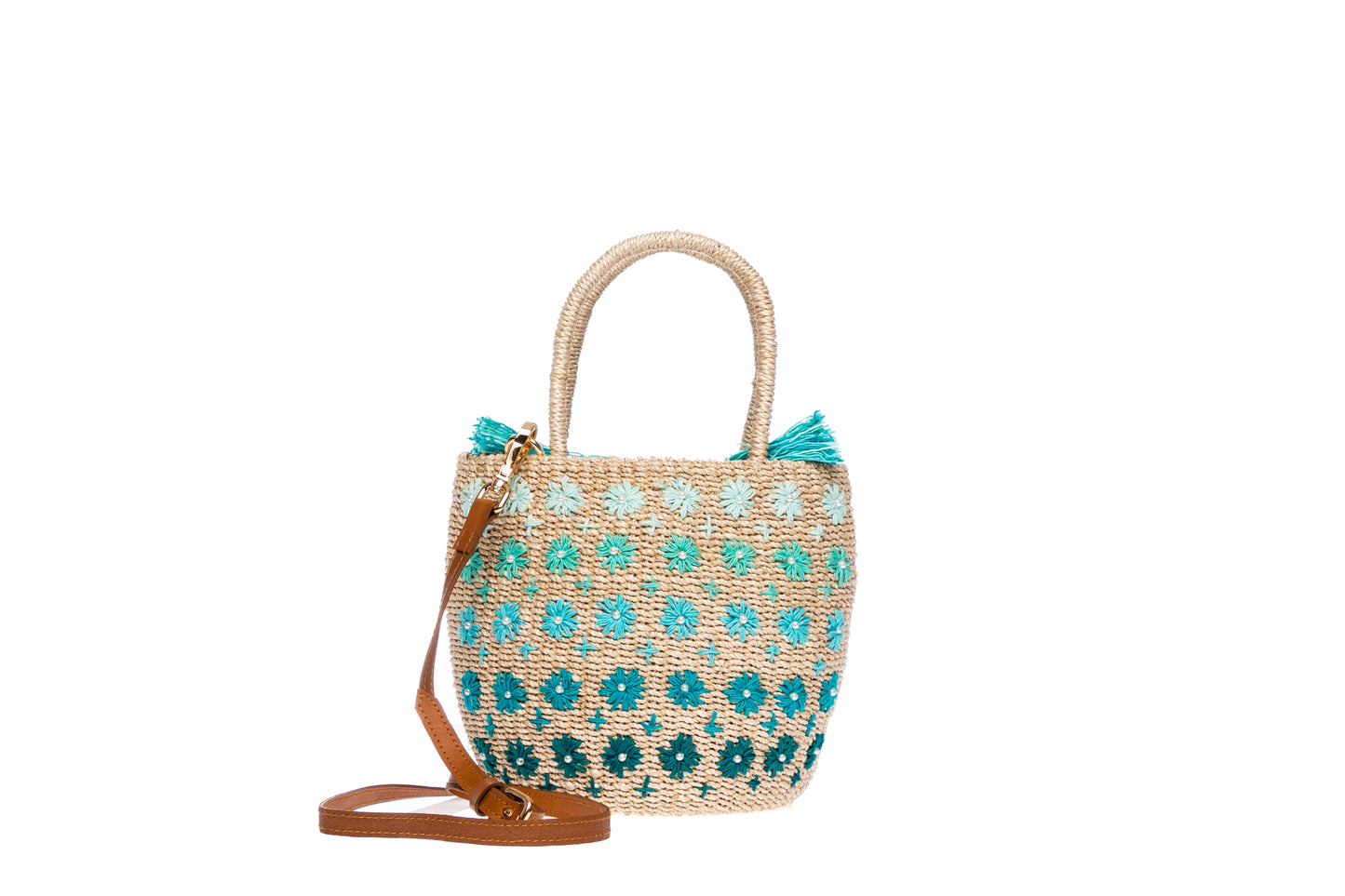 Flower Abaca Sling Bag